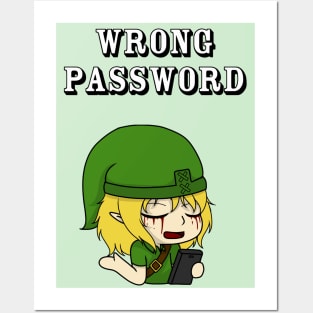 wrong password (ben drowned) Posters and Art